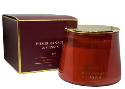 Waxglo W Scented Candle: Pomegranate & Cassis, 260g - Image 2