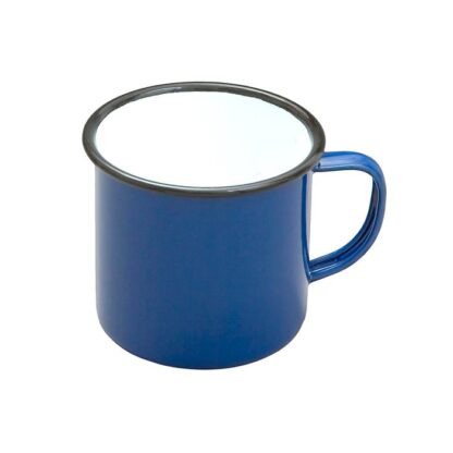 Falcon Enamel Mug, Blue, 284ml - Image 2