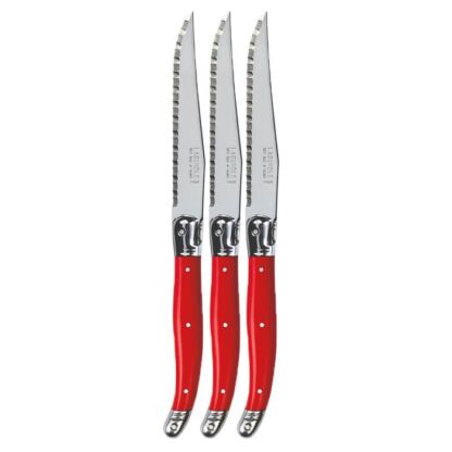 Verdier Refill Steak Knife, Bright Red, Set of 3 - Image 2