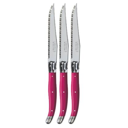 Verdier Refill Steak Knife, Fuchsia, Set of 3 - Image 2