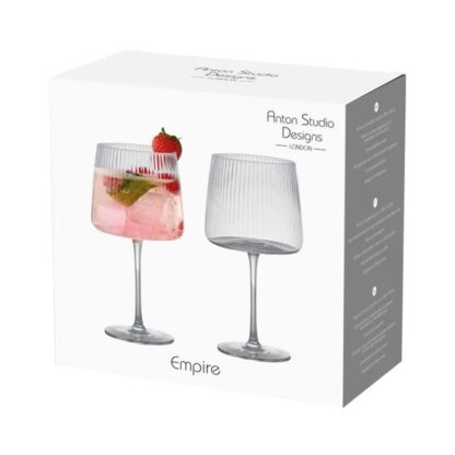 Anton Studio Empire Gin Glasses, Clear, Set of 2 - Image 4