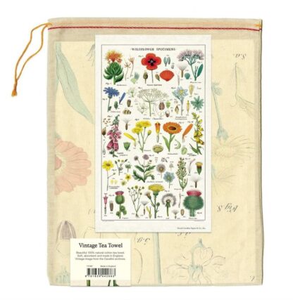 Cavallini & Co Vintage Tea Towel: Wildflowers - Image 3