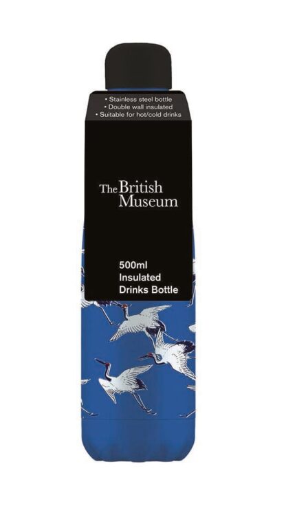 Museums & Galleries Stainless Steel Drinks Bottle, 500ml, Cranes in Flight - Image 3