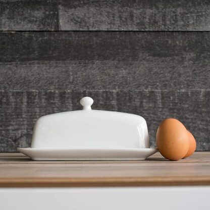 Now Designs Butter Dish, White - Image 5