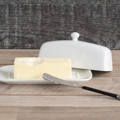 Now Designs Butter Dish, White - Image 4