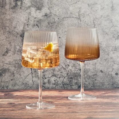 Anton Studio Empire Gin Glasses, Amber, Set of 2 - Image 5