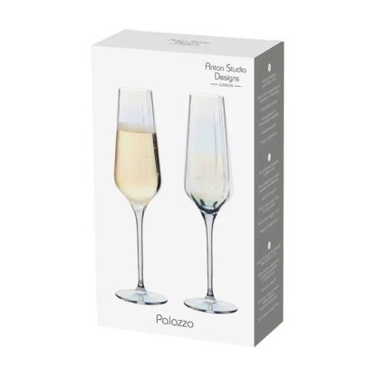 Anton Studio Palazzo Champagne Flutes, Set of 2 - Image 3