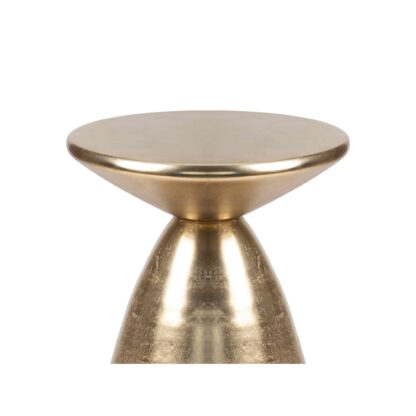 Verona Aluminium Side Stool, Antique Brass - Image 2