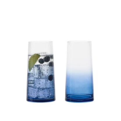 Anton Studio Empire Hiball Glasses, Blue, Set of 2 - Image 6