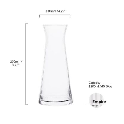 Anton Studio Empire Water Carafe, Clear - Image 3