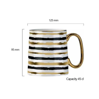 BIA Mugs, Parallel Gold, Set of 4 - Image 4