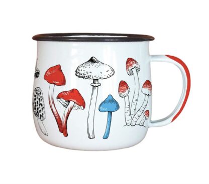 Wolfkamp & Stone Enamel Mugs, NZ Fungi, Set of 2