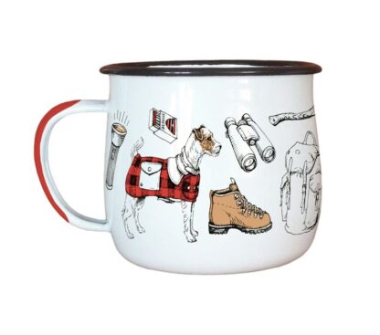 Wolfkamp & Stone Enamel Mugs, Tramping, Set of 2 - Image 2