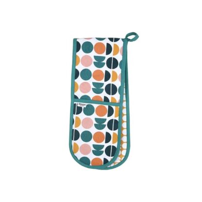 Dexam Double Oven Glove, Recycled Cotton, Retro Spot - Image 3