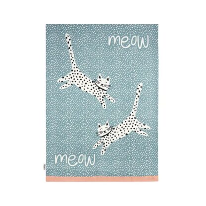 Dexam Tea Towels, Recycled Cotton, Meow, Set of 2 - Image 5