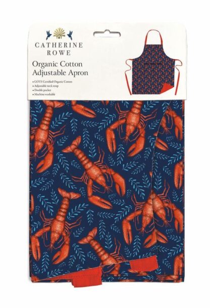 Museums & Galleries Organic Cotton Apron, Lobsters - Image 2