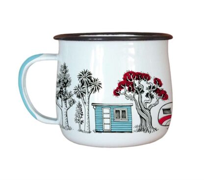 Wolfkamp & Stone Enamel Mugs, Camping, Set of 2 - Image 3