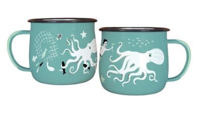 Wolfkamp & Stone Enamel Mugs, Kupe & Te Wheke, Set of 2 - Image 3