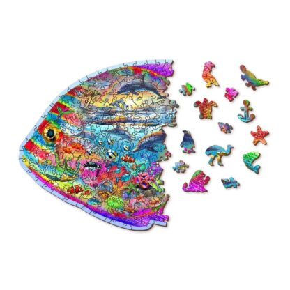 Wooden City Wooden Puzzle: Magic Fish, 250pc - Image 6