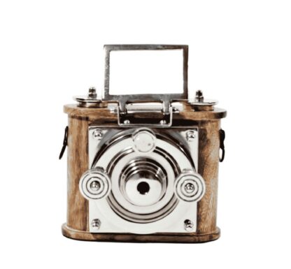 Aluminium & Wood Decorative Antique Camera - Image 2