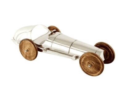 Aluminium & Wood Decorative Retro Car - Image 2