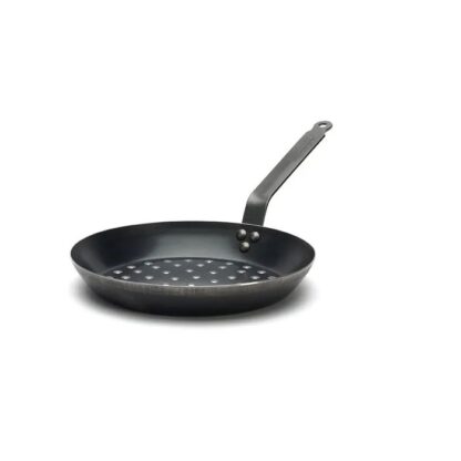 De Buyer Bluesteel Chestnut & Vegetable Pan, Outdoors - Image 6