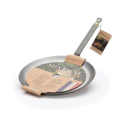 De Buyer Steel Pancake Pan, Mineral B, 26cm - Image 2