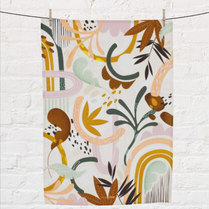 Diesel & Dutch Tea Towel: Jungle Jumble, 100% Organic Cotton - Image 2