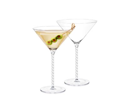 Wilmax Crystalline Martini Glass, Julia, 200ml, Set of 2 - Image 2