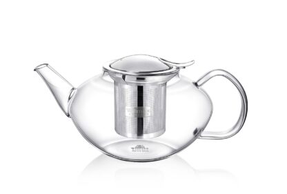 Wilmax Teapot with Stainless Steel Infuser, Thermo-Glass, Belly, 650ml - Image 3