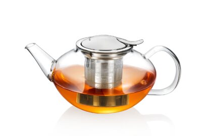 Wilmax Teapot with Stainless Steel Infuser, Thermo-Glass, Belly, 650ml - Image 2