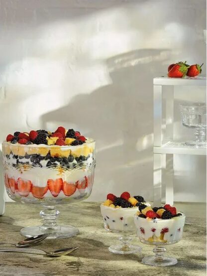 Artland Pearl Ridge Trifle Bowls, Mini, Set of 4 - Image 3