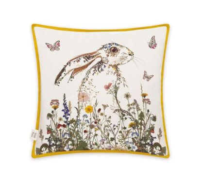 Museums & Galleries Cushion, Wildflower Hare, 45cm - Image 2